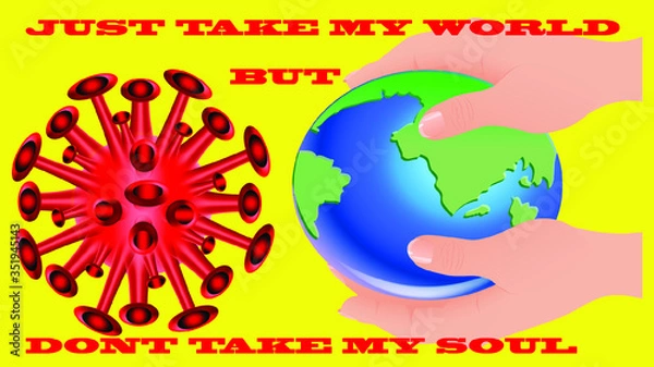 Obraz just take my world but don't take my soul