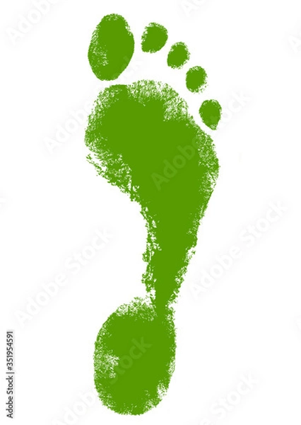 Obraz Green ecological footprint design