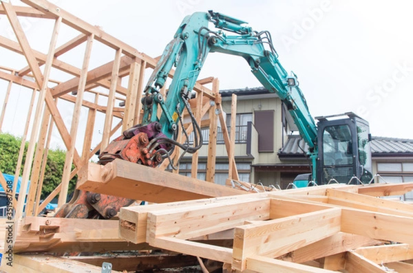 Obraz 建物　解体工事