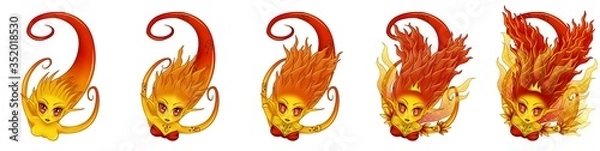 Obraz Fire elemental evolution