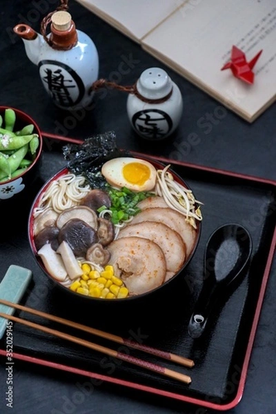 Obraz sushi with chopsticks