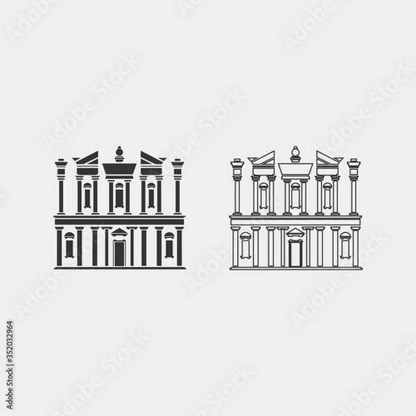 Obraz petra icon vector illustration for website and graphic design