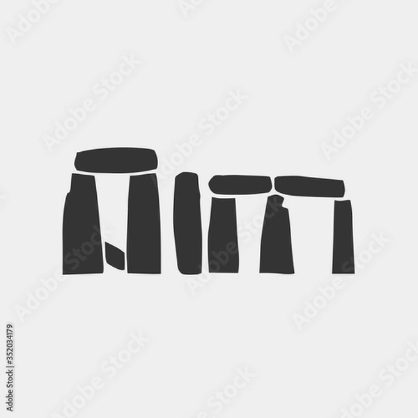 Obraz Stonehenge ikona ilustracja wektorowa dla strony internetowej i projektowania graficznego