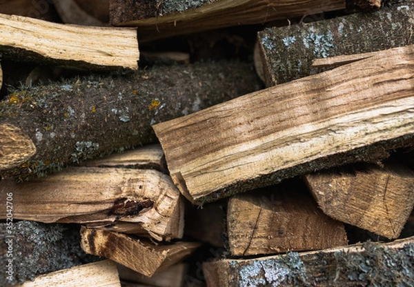 Obraz Stacked Firewood Ready For a Cold Winter