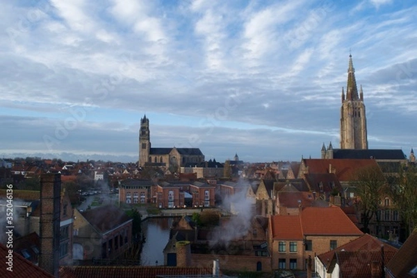 Fototapeta panorama of the old town