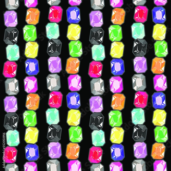 Obraz Cristal Colored Line Background Pattern Seamless