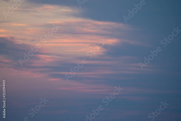 Fototapeta red sky with clouds