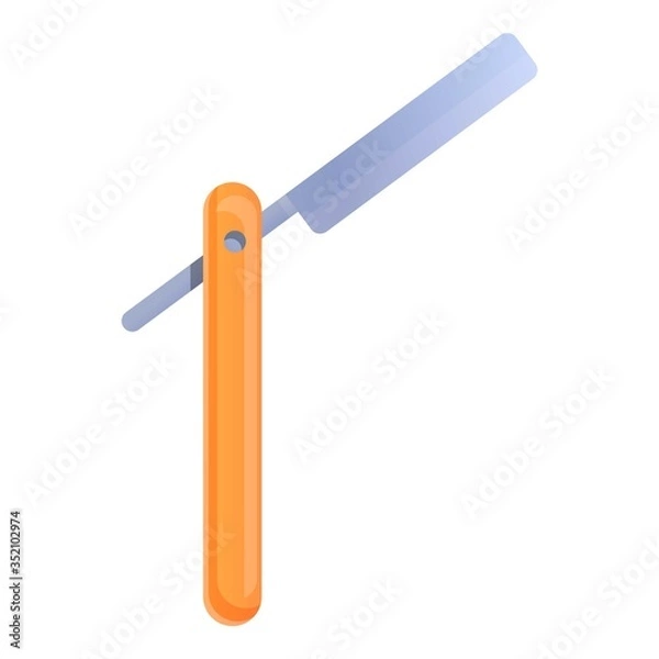 Fototapeta Shave razor icon. Cartoon of shave razor vector icon for web design isolated on white background