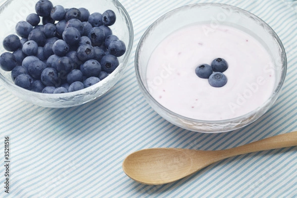 Obraz Yogurt and Blueberry