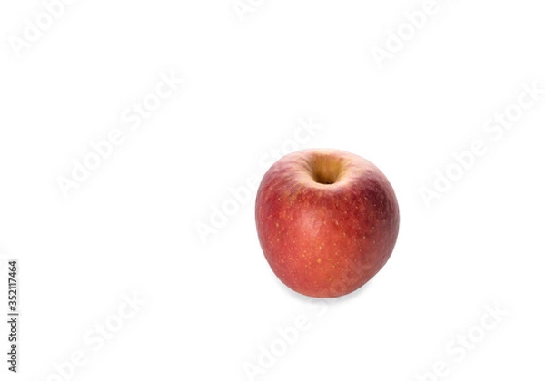 Fototapeta red apple isolated in white background