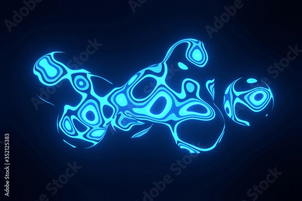 Fototapeta Abstract background design. 3d rendering.