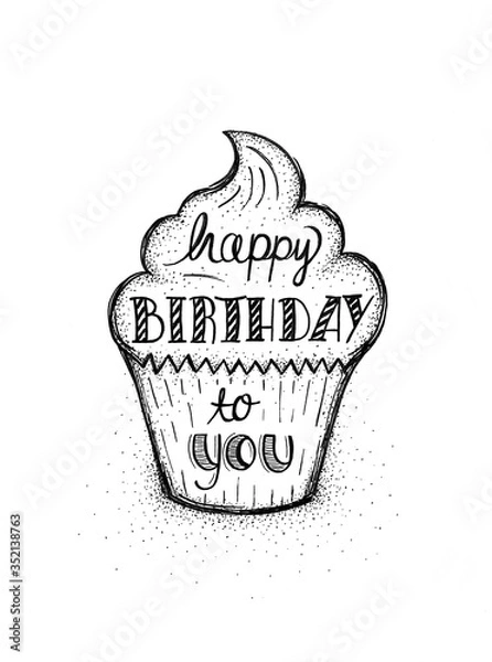 Obraz happy birthday cake