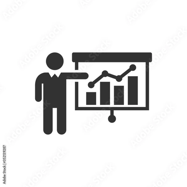 Fototapeta Business presentation icon
