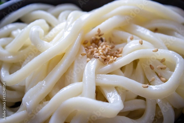 Fototapeta ざるうどんのクロースアップ