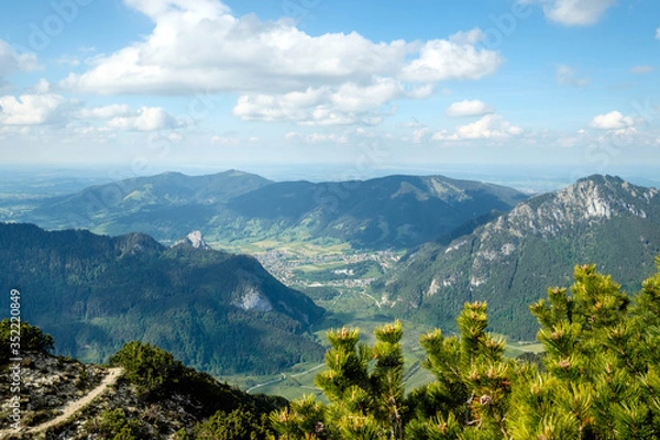 Fototapeta Panoramiczny widok na Oberammergau
