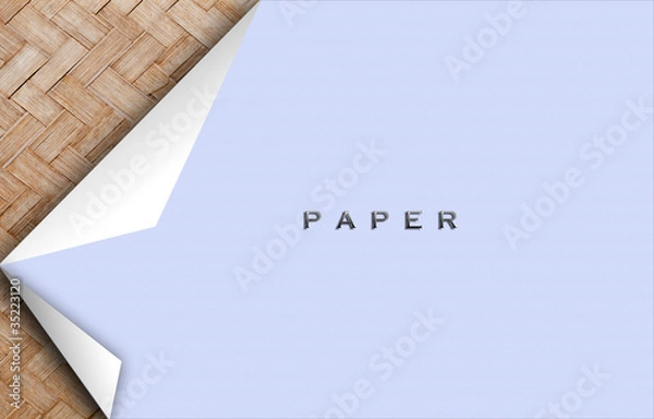 Obraz Texture surface of native thai style bamboo wall