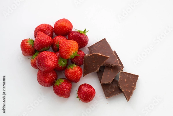 Obraz chocolate and strawberries