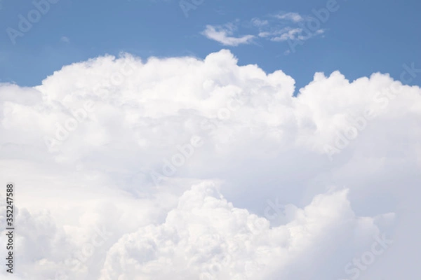 Obraz Blue sky with white cloud background on daylight