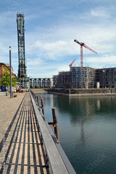 Obraz mainz, baustelle am alten zollhafen