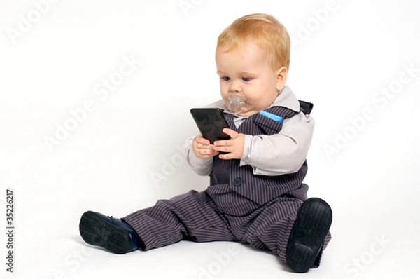 Obraz Baby texting