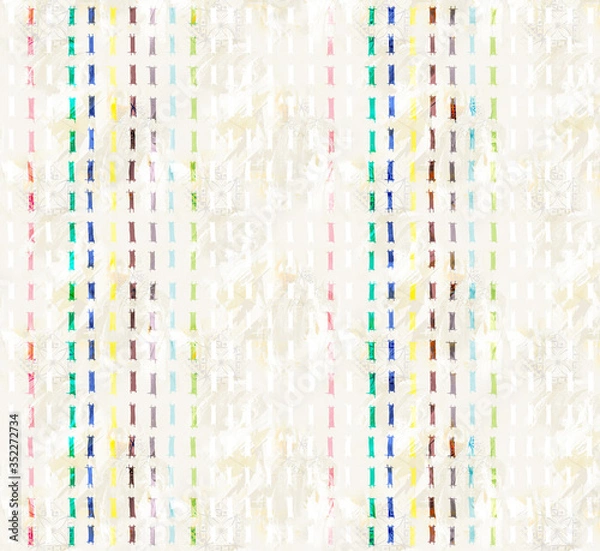 Fototapeta Abstract mix geometrical pattern with color backgound