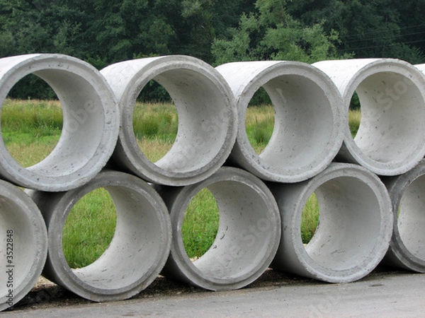 Obraz concrete pipes