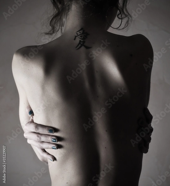 Obraz Plecy i tatuaż