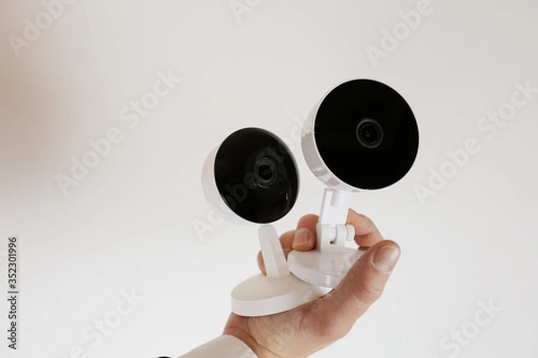 Obraz CCTV camera for home security. Videcam, smart home technology