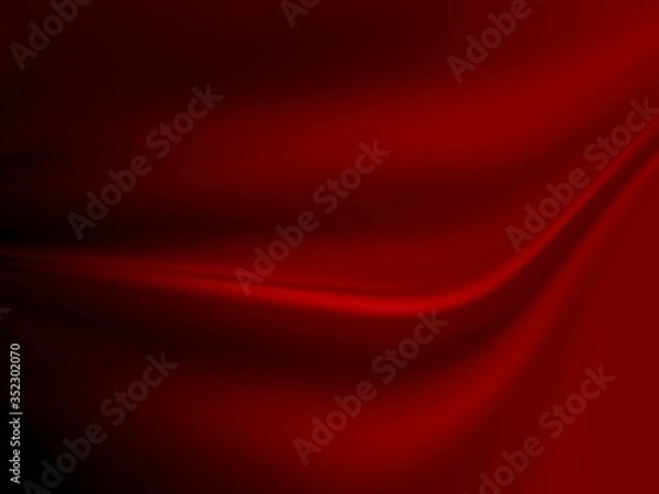 Fototapeta Red silk satin background.Abstract gradient dark red background.