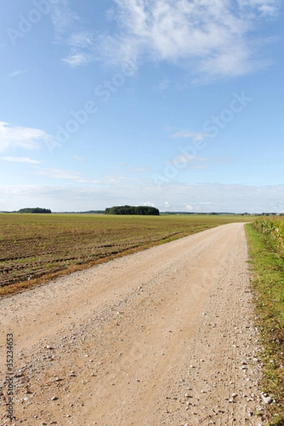 Fototapeta Gravel road.