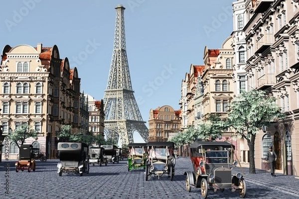 Fototapeta Retro city