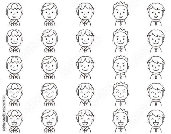 Fototapeta 学生_男子_制服_笑顔_アイコン