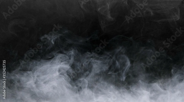 Obraz smoke on black background