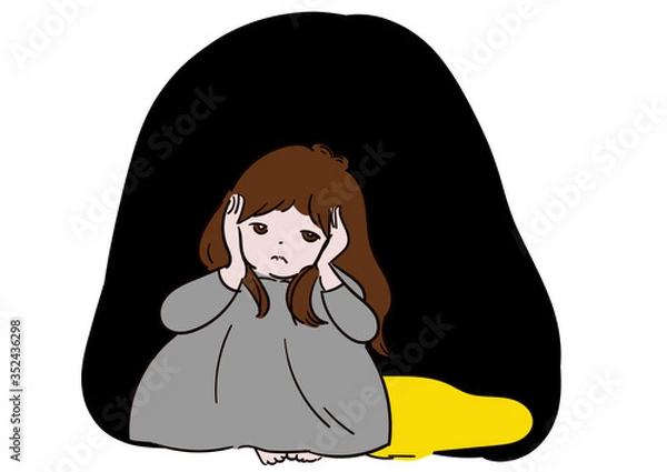 Obraz 心を閉ざす＿女の子