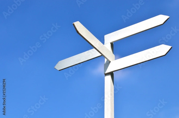 Obraz 道しるべ　青空