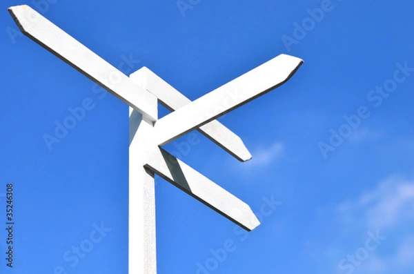 Obraz 道しるべ　青空