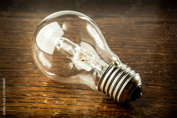 Obraz Halogen bulb is lying.