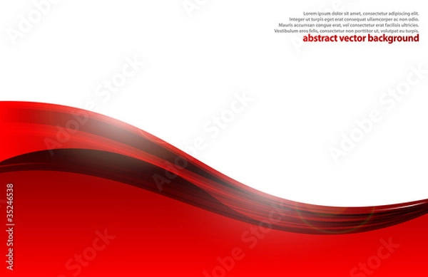 Obraz abstract red banner