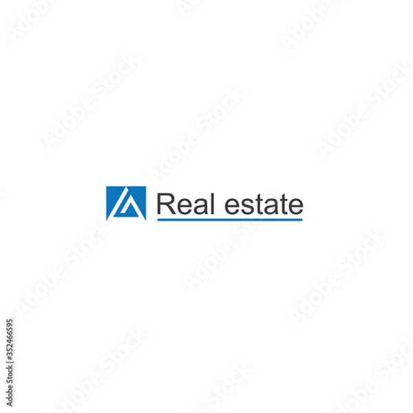 Fototapeta Real Estate Logo Design Icon House