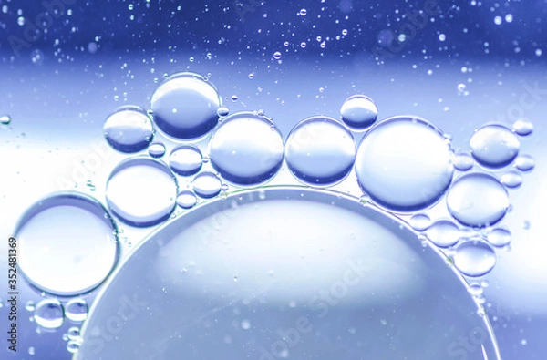 Fototapeta Blue Water Bubbles