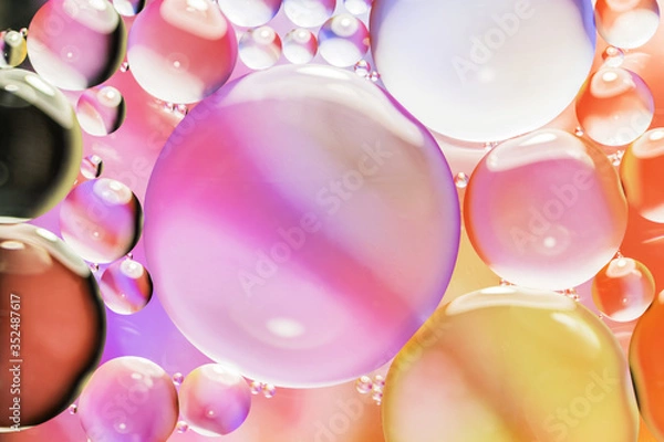 Obraz Macro up of liquid substances