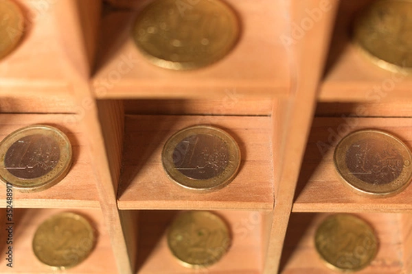 Obraz dinero y monedas.