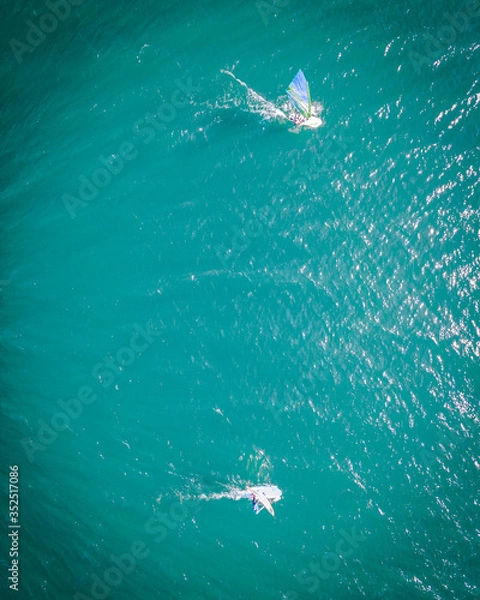 Obraz Windsurfers at Walchensee