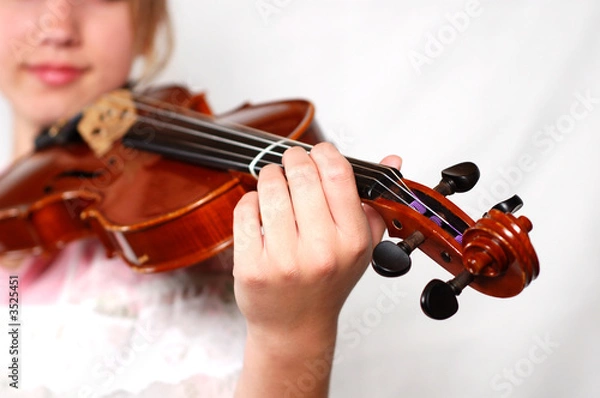 Obraz violinist in white