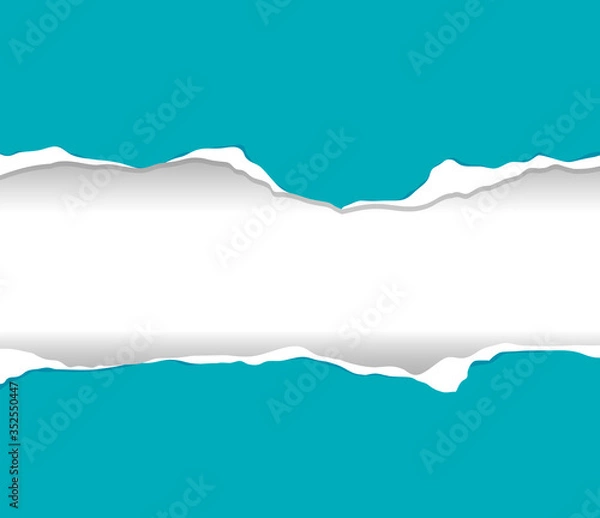 Fototapeta Background template design with ripping paper