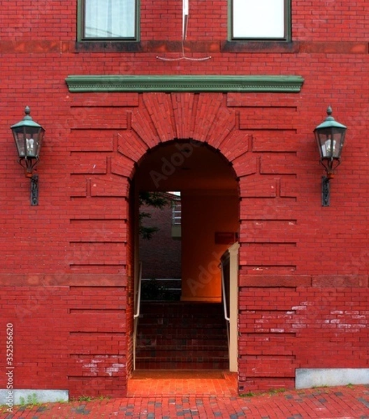 Obraz red brick wall