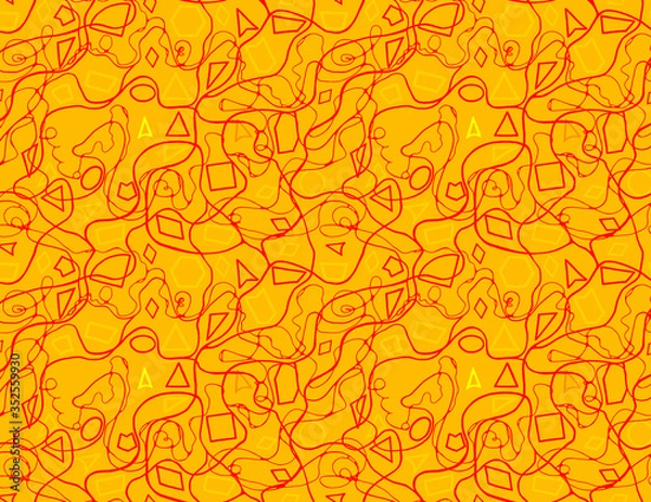 Fototapeta Orange Dreams abstract background pattern
