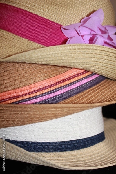 Obraz straw hats