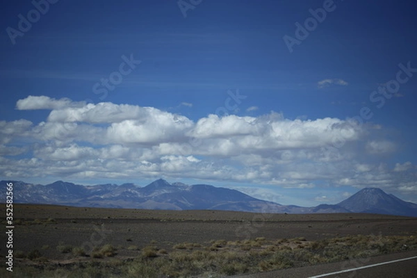 Obraz mountain landscape with clouds