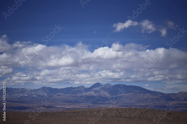 Obraz mountains and clouds